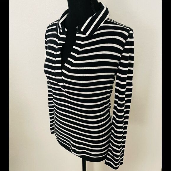 NWT J.Crew Ribbed Polo T-Shirt - Picture 3 of 9